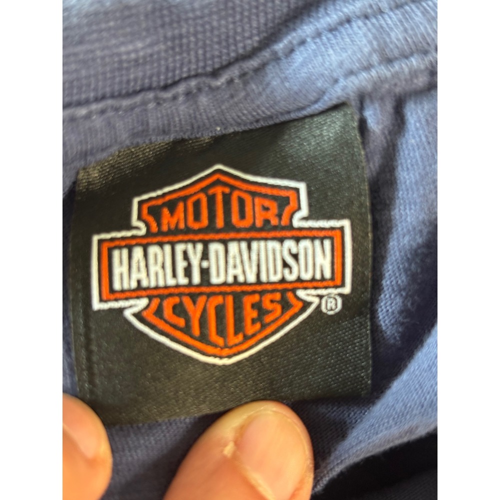 Harley-Davidson Free Spirit Cherokee NC Graphic Tee Blue XL - Picture 6 of 7